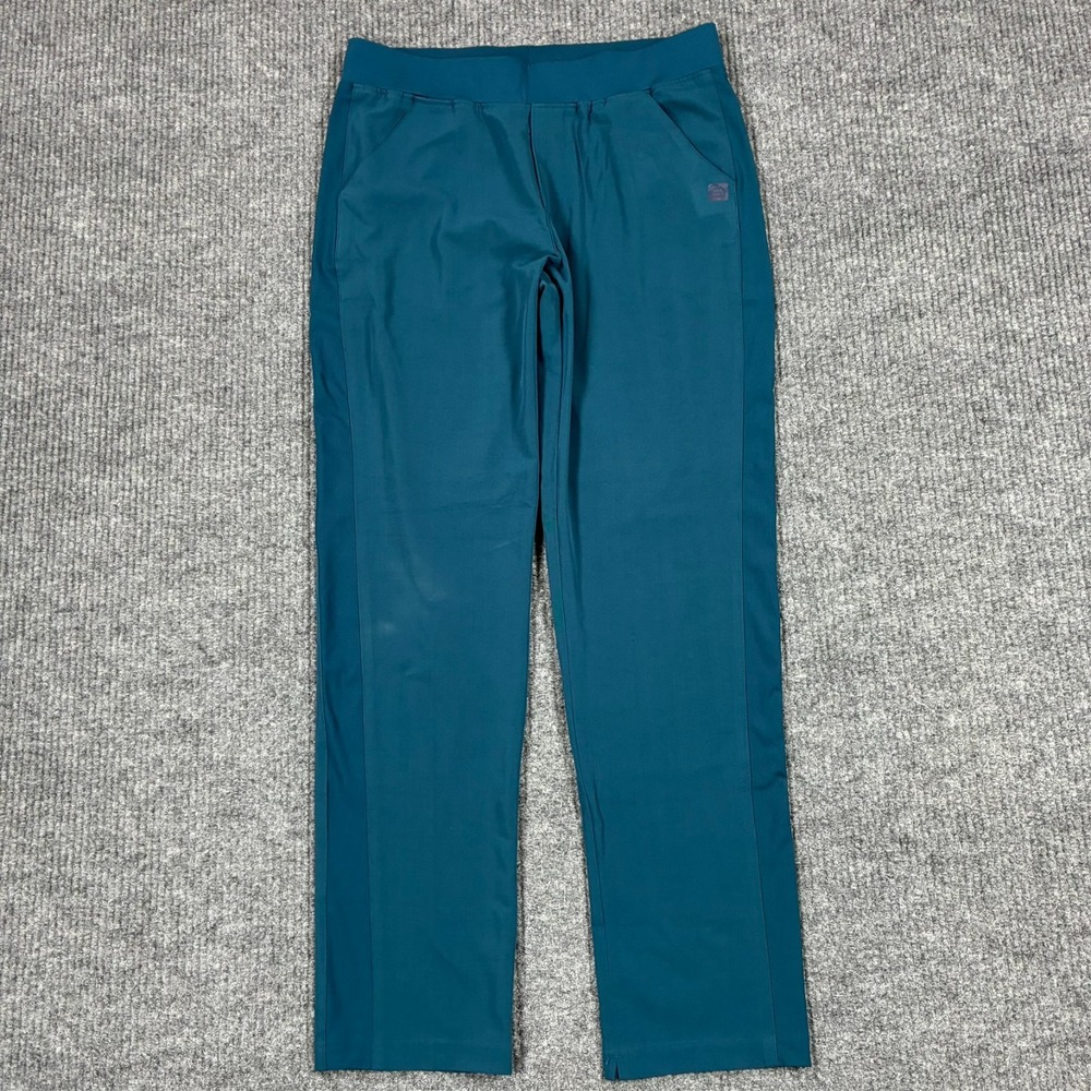 Wonder Wink Womens Scrub Pants Size Medium Teal Pull On Drawstring Workwear
